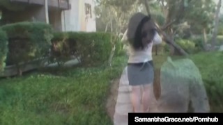 Samantha Grace Masturbates In Cuban Heeled Stockings!