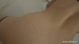 Put a dildo in your mouth to stay quiet while I break your ass