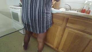 Upskirt Video My wife sister can’t find the s and pans.