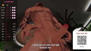 VR Boy sub slut whimpers and moans while you torture his cock and balls with toys // Loud Vocal Male