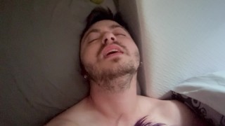 Playful dom tortures trans guy with fingers and vibrator