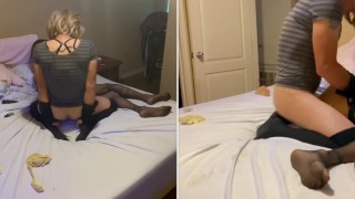 The Sexy Sissy Slut Stepsisters Have A Passionate Thunderstorm fuck