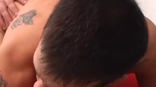 Young Euro guys fucking hard after their tennis match